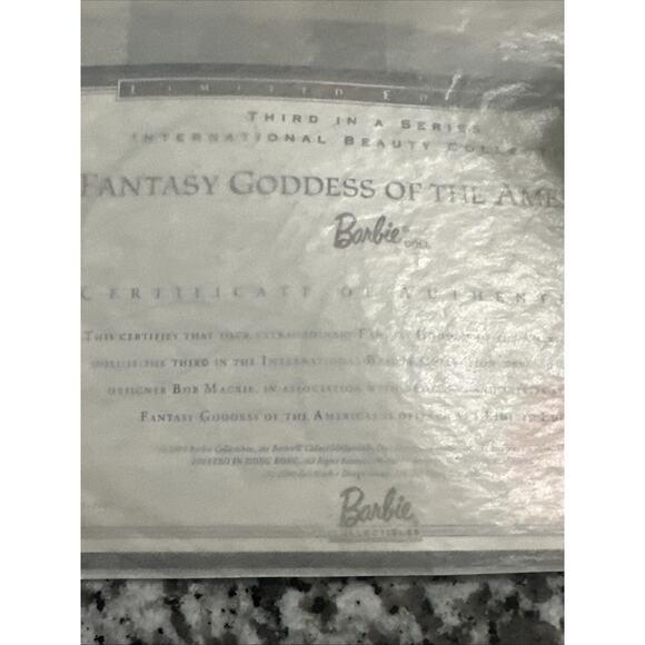 Barbie Bob Mackie Fantasy Goddess of the Americas Doll 2000 Limit Edition New - Picture 8 of 9